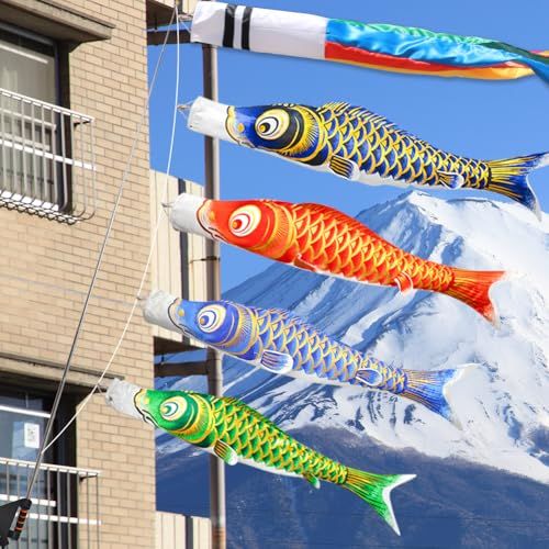 鯉のぼり こいのぼり 金箔 ベランダ用鯉のぼりミニ 鯉4匹 マンション 2m伸縮スタンド付 吹流し1.3m 【特選】 最高級鯉のぼり 金箔ぼかし撥水加工 端午の節句 高級ポリエステルサテン使用(沖縄・離島の方発送不可）) 738a04cf