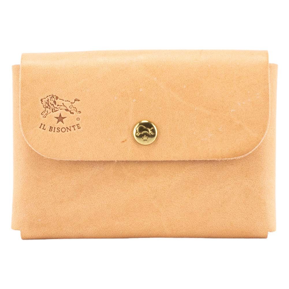 [IL BISONTE] [ イルビゾンテ 名刺入れ カードケース C0855 P CARD CASE ナチュラル（120） NATURAL/NATURALE レザー 革 牛革 ブランド イタリア 定期入れ プレゼント [並行輸入品]pms 783c9cbd