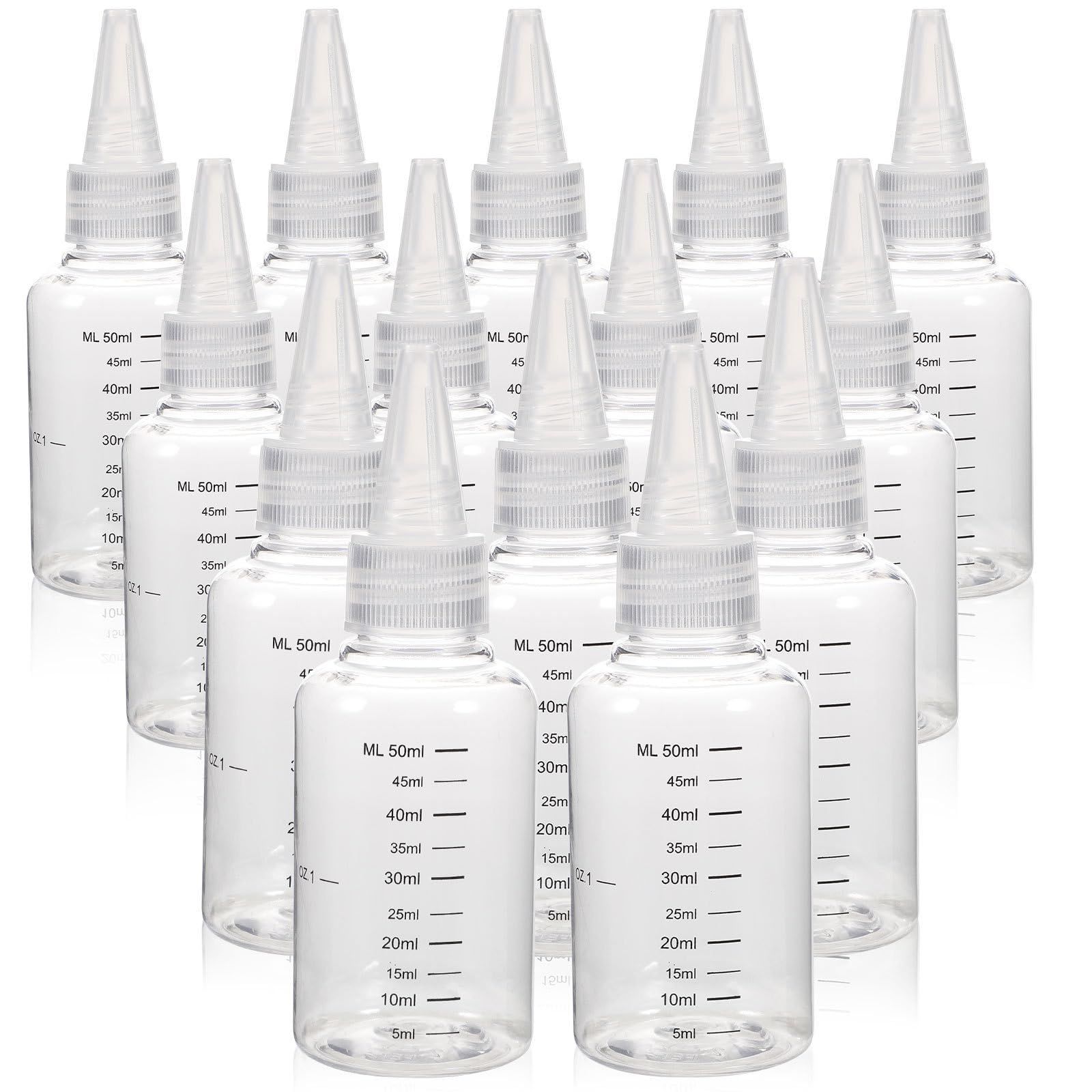 FRCOLOR 50Ml 目盛り付きドロッパーボトル 20本セット 透明スポイトボトル 軽量ポータブル 手芸・塗装・アロマ用 小分け容器as 9569fdae