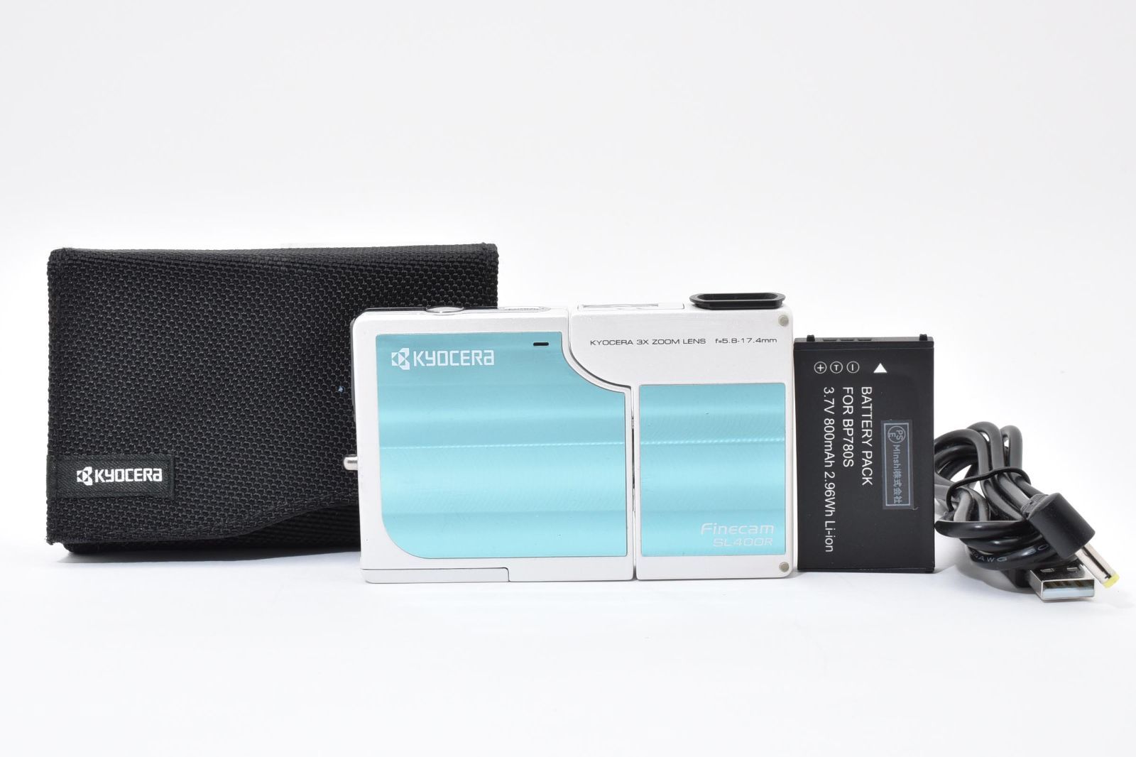 Kyocera 京セラ Finecam SL400R スカイブルー コンパクトデジタル