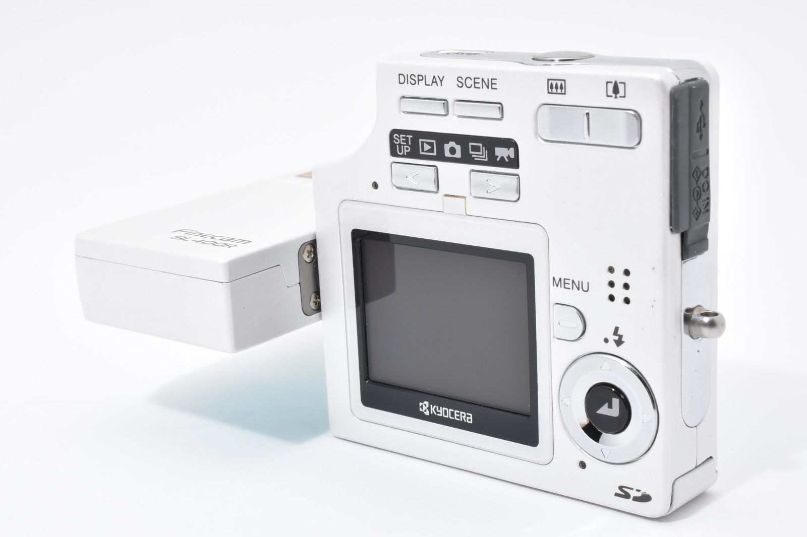 Kyocera 京セラ Finecam SL400R スカイブルー コンパクトデジタル
