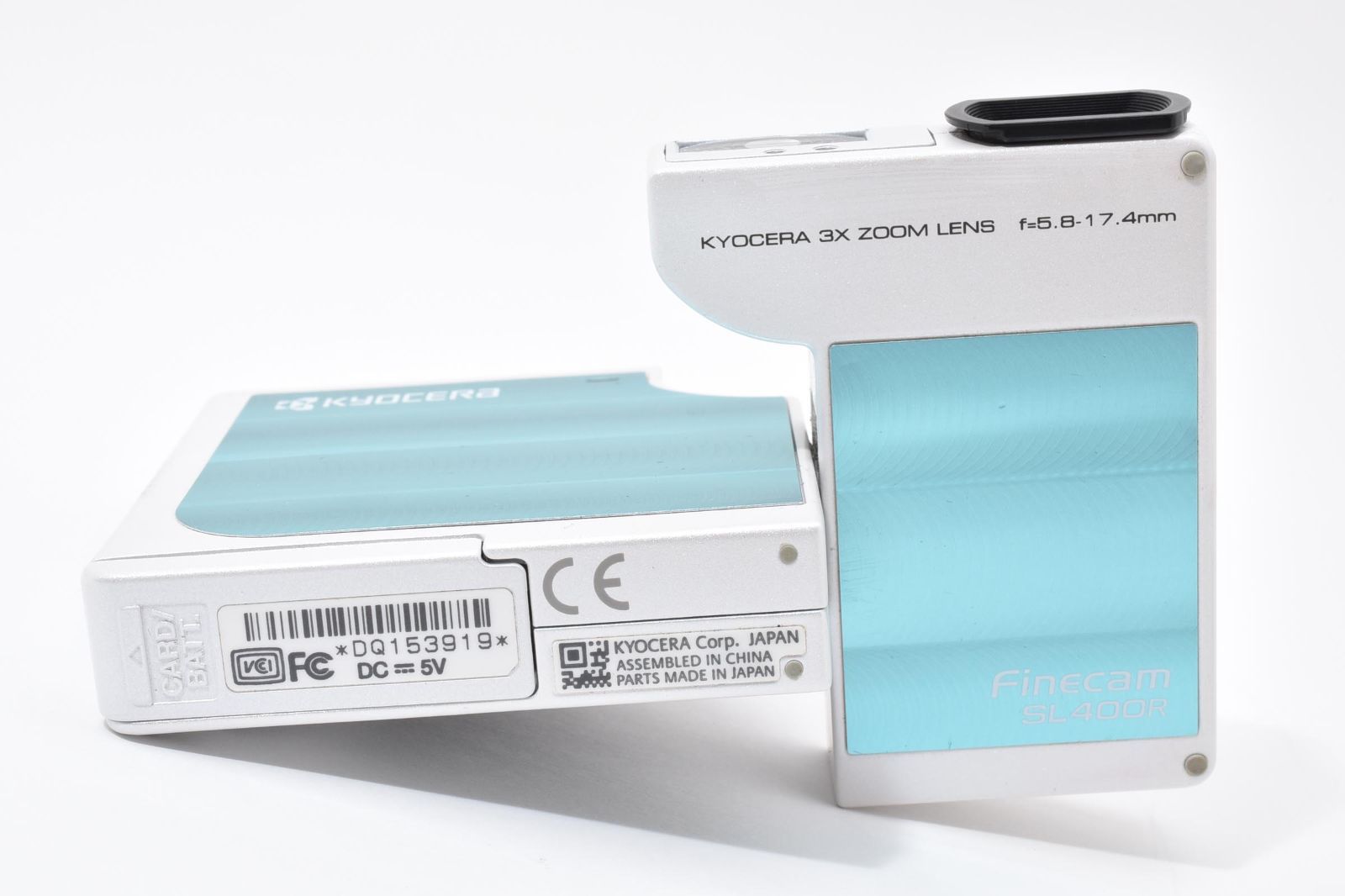 Kyocera 京セラ Finecam SL400R スカイブルー コンパクトデジタル
