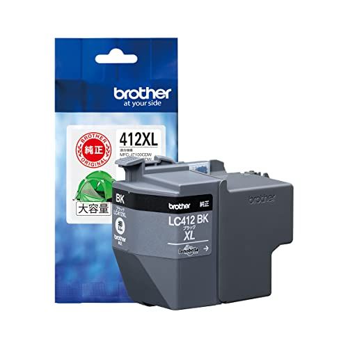 【ブラザー純正】 ブラザー工業(Brother Industries) インクカートリッジブラック(大容量)LC412XLBK対応型番:MFC-J7300CDW、MFC-J7100CDW他koe 316db6ce