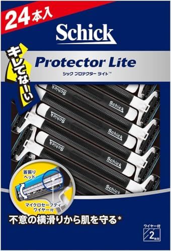 Schick(シック) プロテクター ライト 2枚刃 ディスポ(24本入) 髭剃り カミソリkoe 048806bd