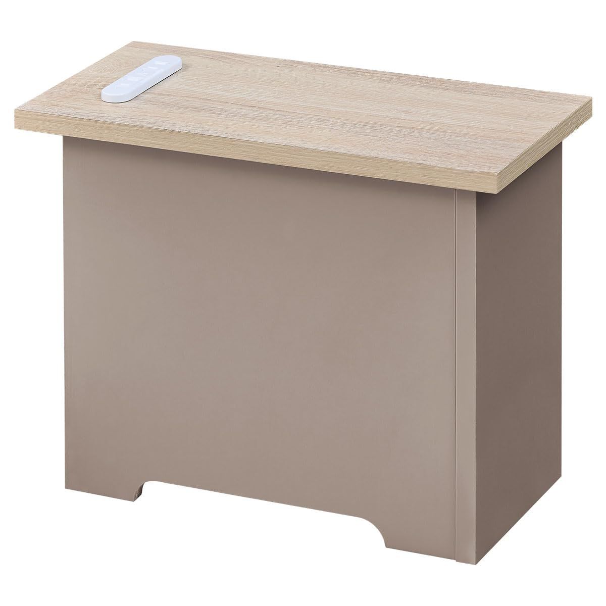 ぼん家具 ケーブルボックス 木製 ルーター 収納ボックス 幅39.1×奥行19.1×高さ30.8cm 角置き トラッキング防止 小 グレージュts 17bdb51f