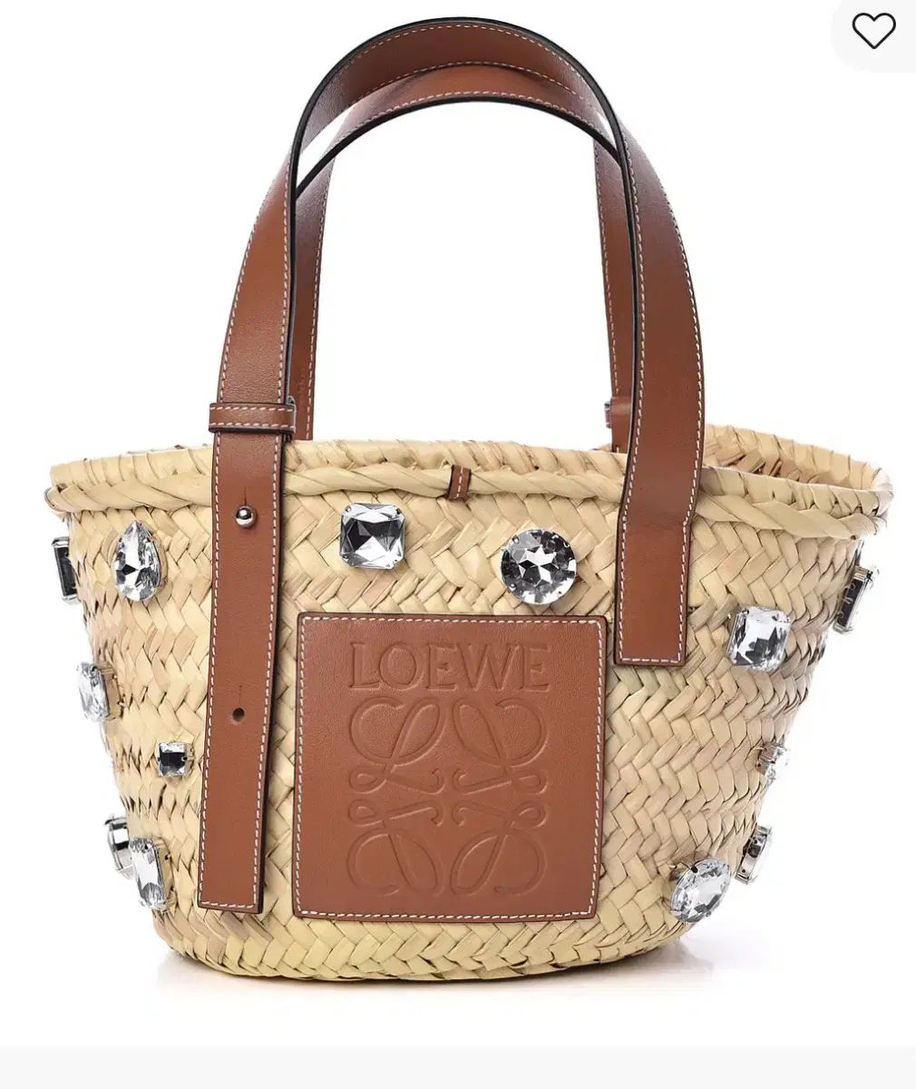 LOEWE ラフィア クリスタルトートバッグ 新品