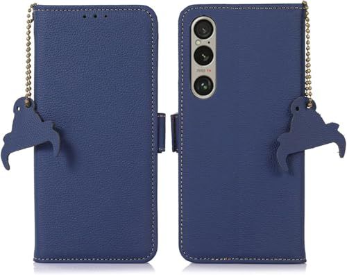 for Xperia 1 VII ケース 手帳型 本革 For FOR エクスペリア1VII 本革 高級牛革 スマホケース Mankyo [RFIDブロッキング] 財布型 カード収納 横向きスタンド機能耐衝撃 全面保護 耐汚れ 折り畳み式 携 9e9f0593