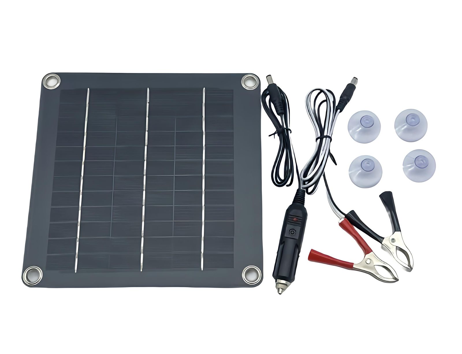 bubulu ソーラーチャージャー 12V 10W 太陽光 バッテリー充電 