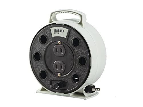 ハタヤ (HATAYA) コードリール 小型 屋内用 ホームリール 100V型 手動巻 5m 太さ1.25? コンセント2個 温度センサー内蔵 (電線溶解防止機能) 軽量 コンパクト 持ち運び 家庭用 ギフト用 軽作業 リーラー RL-5-I f2ab9cc5