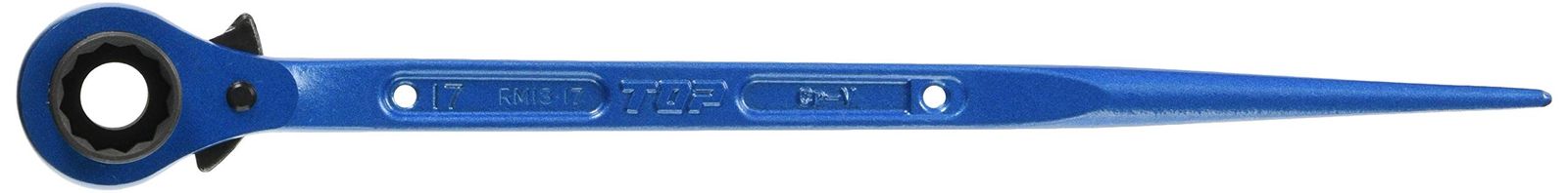 トップ工業 (TOP) ロングソケットラチェットレンチ 13x17? シノ 鍛造品 ブルー 足場 住宅 鳶道具 RM-13x17L 燕三条 日本製(沖縄・離島の方不可) 1305d549