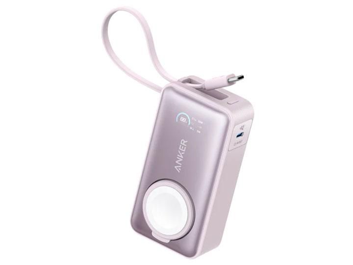 【新品・3営業日で発送】ANKER アンカー Anker MagGo Power Bank (10000mAh 35W For Apple Watch) (ピンク)