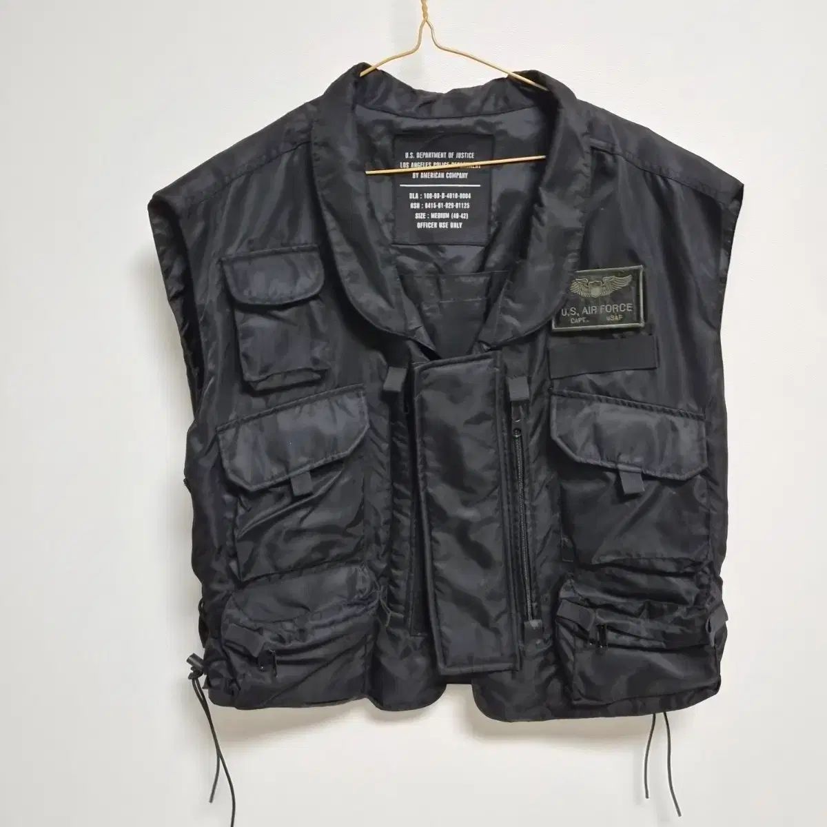 アメリカ U S AIR FORCE タクティカル BEST ブラック M