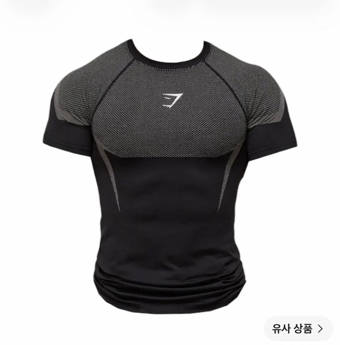 ジムシャーク オニキス 5 0 シームレス Tシャツ ブラック ライト グレー s