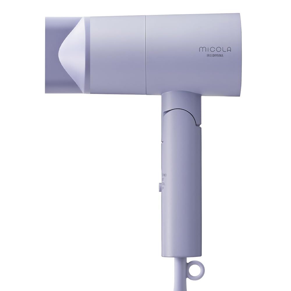 アイリスオーヤマ MICOLA ドライヤー 大風量 速乾 軽量 スピーディー イオンドライヤー HDR-M101-V ラベンダーt 06a1f769