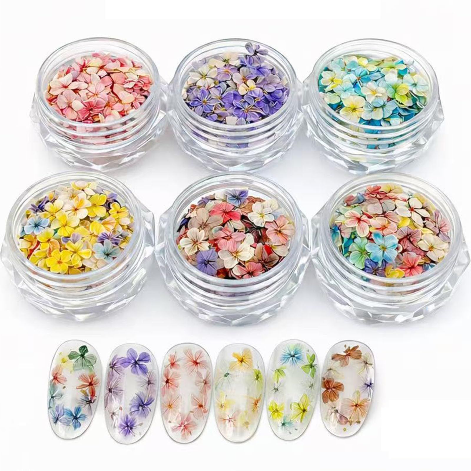 【モネガー風】CHUNHE ネイルパーツ ミニ五弁花 ドライフラワー ネイルアート パープル 小花 デコパーツ ハンドメイドネイル 可愛い 繊細 ギフト 50個入り(セット)t 2b89f5bd