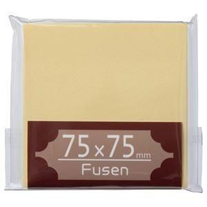 （まとめ） TANOSEE ふせん 75×75mm クリーム 1冊 〔×30セット〕