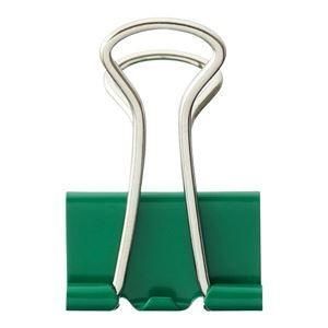 （まとめ） TANOSEE ダブルクリップ 小 口幅19mm グリーン 1箱（10個） 〔×60セット〕