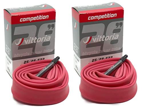 Vittoria Latex ラテックス チューブ 2個セット RVC 700c 仏式48mm ビットリア (700×25/28c) [並行輸入品]pms 4890ba54