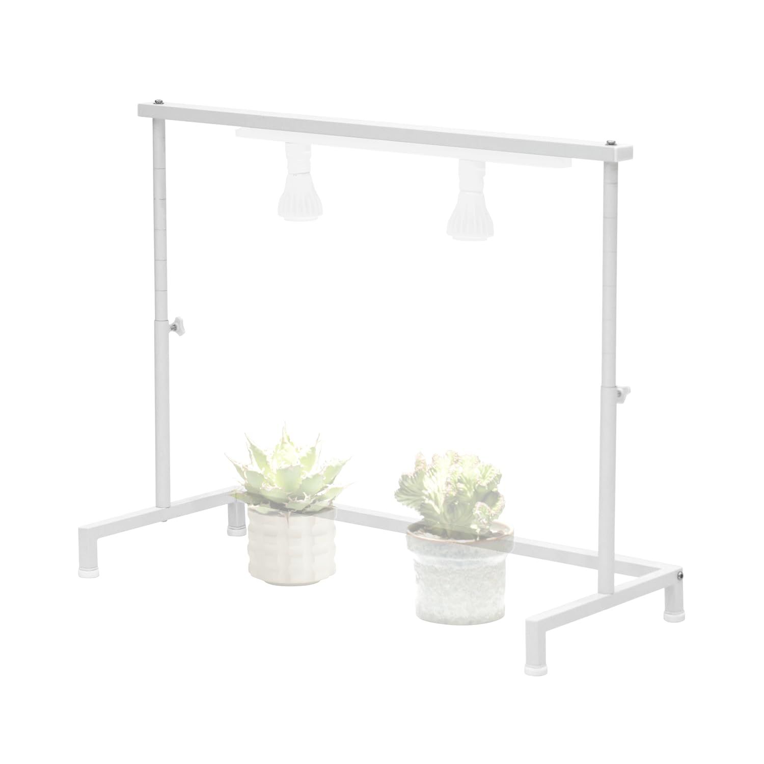 BIBILAB(ビビラボ) ビザールプランツライトスタンド LPS-800-WH 植物育成ライト取り付け可能 ライトシェード付属 同シリーズ連結 植物育成ライトスタンド スタンドライト 植物ラック 植物棚 塊根植物 アガベ ビカクシダ パキポ 19ab0185