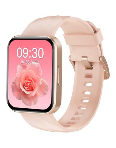 RUIMEN スマートウォッチ iPhone アンドロイド 対応 通話機能付き Smart Watch 1.85インチ大画面 レディース メンズ 腕時計 100+種類運動モード ゲーム 生理周期管理 Gmail/着信＆メッセージ通知 スマホ探 08200288