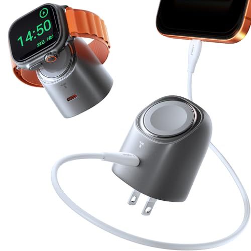 TORRAS FlashEye For Apple Watch 充電器 2in1 45W 急速充電器 タイプc【USB PD/PSE技術基準適合】アップルウォッチ/iPhone/iPad/Android MacBook Air その他各種機器 843036e8