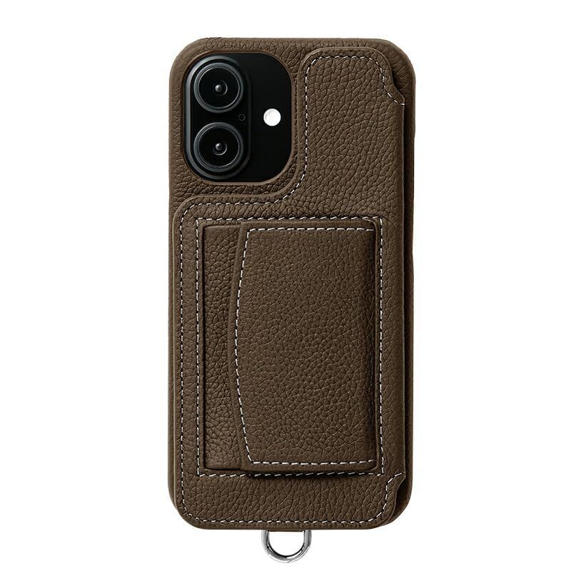 【 DEMIU デミュウ 】 〔 iPhone対応 16用 〕 スマホケース 携帯カバー 背面 手帳型 かわいい 小銭入れ レザー 本革 プレゼント ギフト ポシェ POCHE〔 エトープ 〕(沖縄・離島の方発送不可）) 6434cd9c