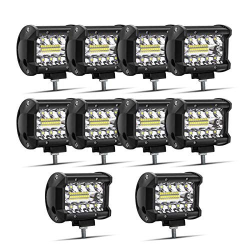 Safego ワークライト 60W LED 作業灯 ワークライト 狭角30度タイプ 20連 LED 車外灯 農業機械 12V 24V兼用 汎用 防水・防塵・耐震・長寿命 ホワイト 6000K 1260LM 10個入ts 58adfda0
