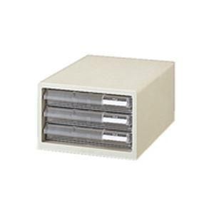 （まとめ）プラス レターケース LC-103A A4 浅3 ホワイト〔×2セット〕