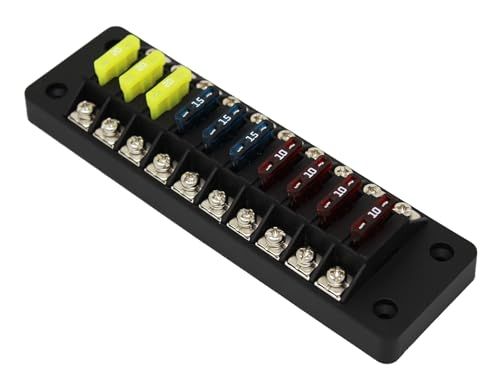 NEW 汎用 ブレード ヒューズホルダー (10回路) ヒューズボックス Auto Fuse Box★m 0891e5e2