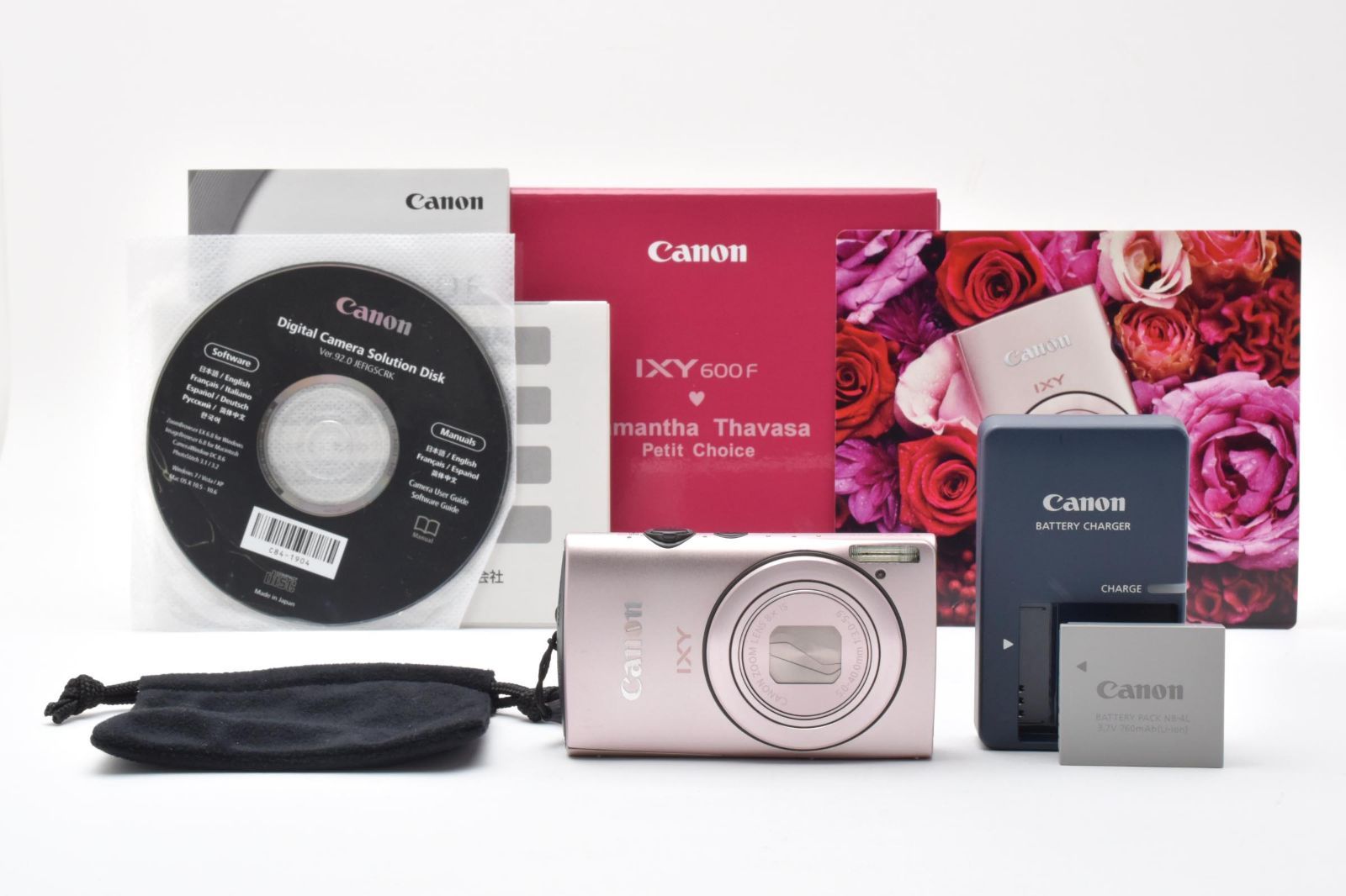 ★極上美品★ キヤノン Canon IXY 600F サマンサタバサモデル シャンパンピンク コンパクトデジタルカメラ 元箱付き ARYM6275 #53