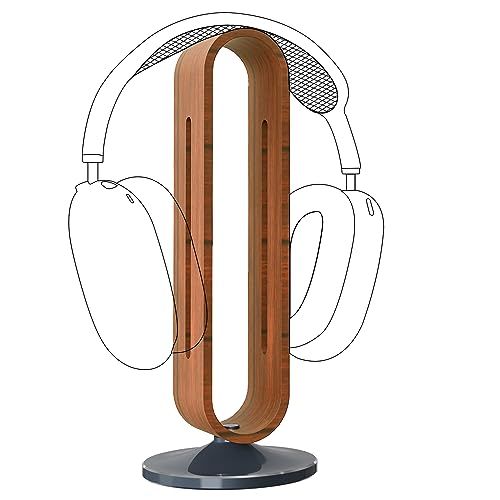 Geekria ヘッドホンスタンド 木製| アルミニウム合金 オーバーイヤーヘッドホン、ゲームヘッドセット用の ホルダー, デスクディスプレイハンガー頑丈なヘビーベースソニー Sony, ボーズ Bose, シュア Shure, ジャブラ J 93b1a98d