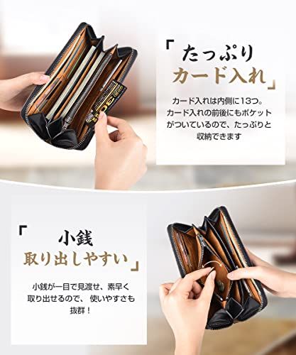 財布 メンズ 栃木レザー 長財布 本革 大容量 ファスナー式 一流の財布職人が作る レディース財布 ウォレット 牛革 小銭入れ サイフ コンパクト シンプル 無地 男性 紳士用 おしゃれ 男女兼用 長財布 栃木レザー メンズ 上質 小銭入れ 日本製