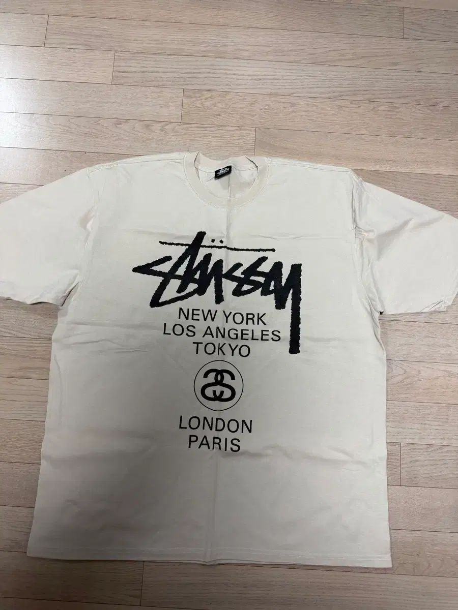 (XL) STUSSY WORLD TOUR Tシャツ スモーク