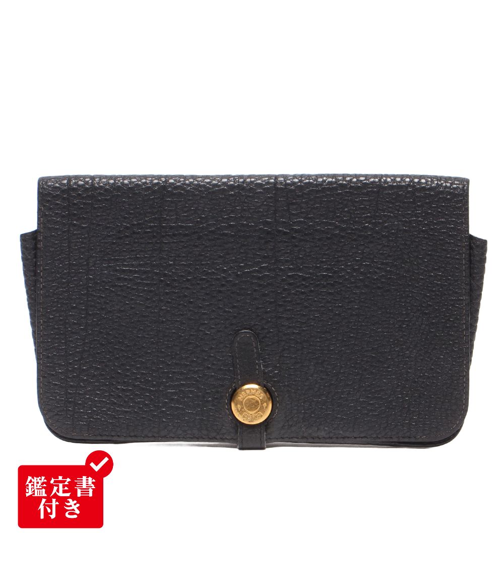 エルメス 長財布 □G刻印 ゴールド金具 ドゴンGM レディース HERMES