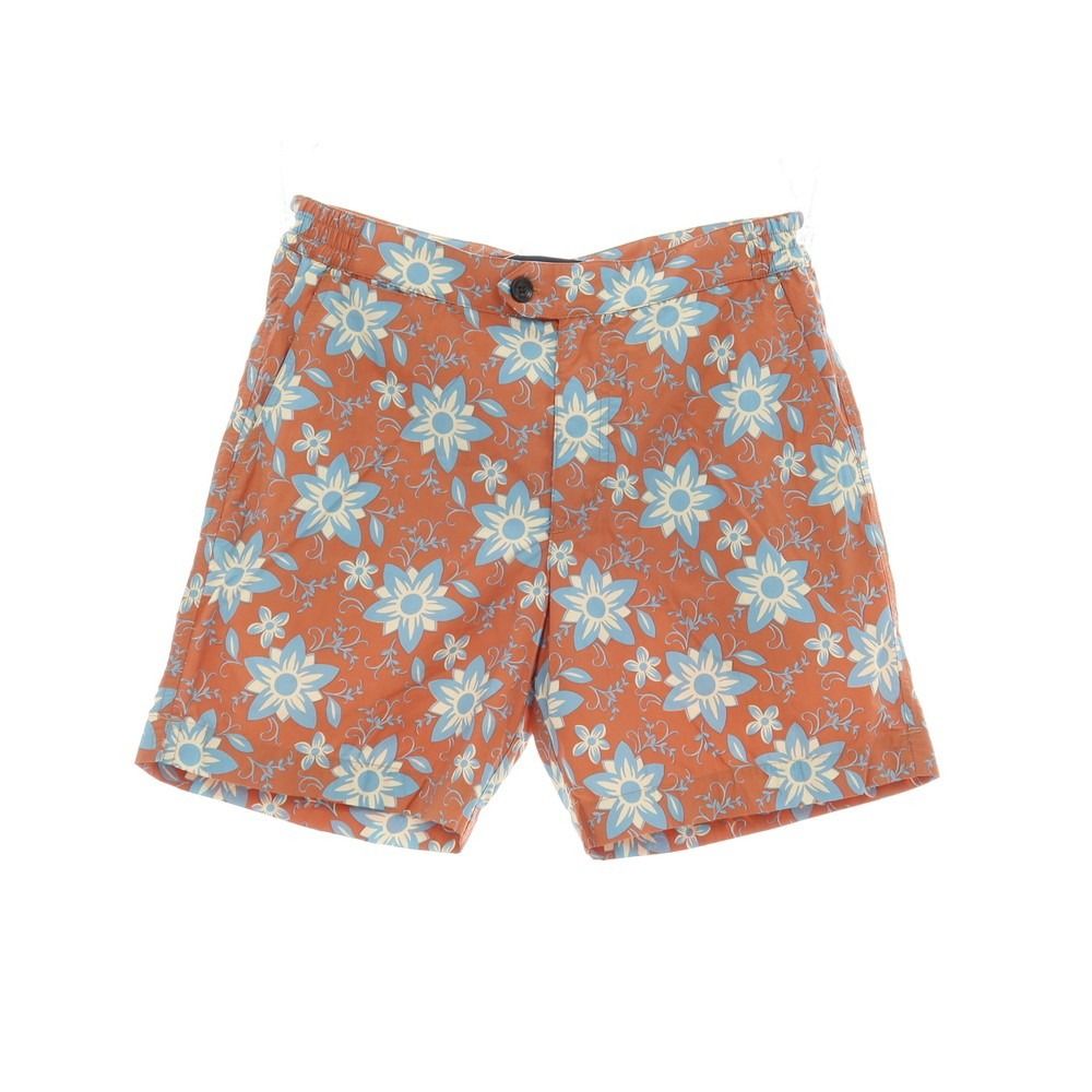 【新品】インコテックス INCOTEX mare ナイロン 花柄 フラワー プリント スイムウェア 水着 ライトオレンジブラウン【サイズ46】【メンズ】