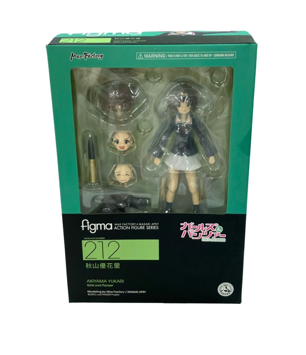 美品 マックスファクトリー ガールズ&パンツァー figma 212 秋山優花里 フィギュア