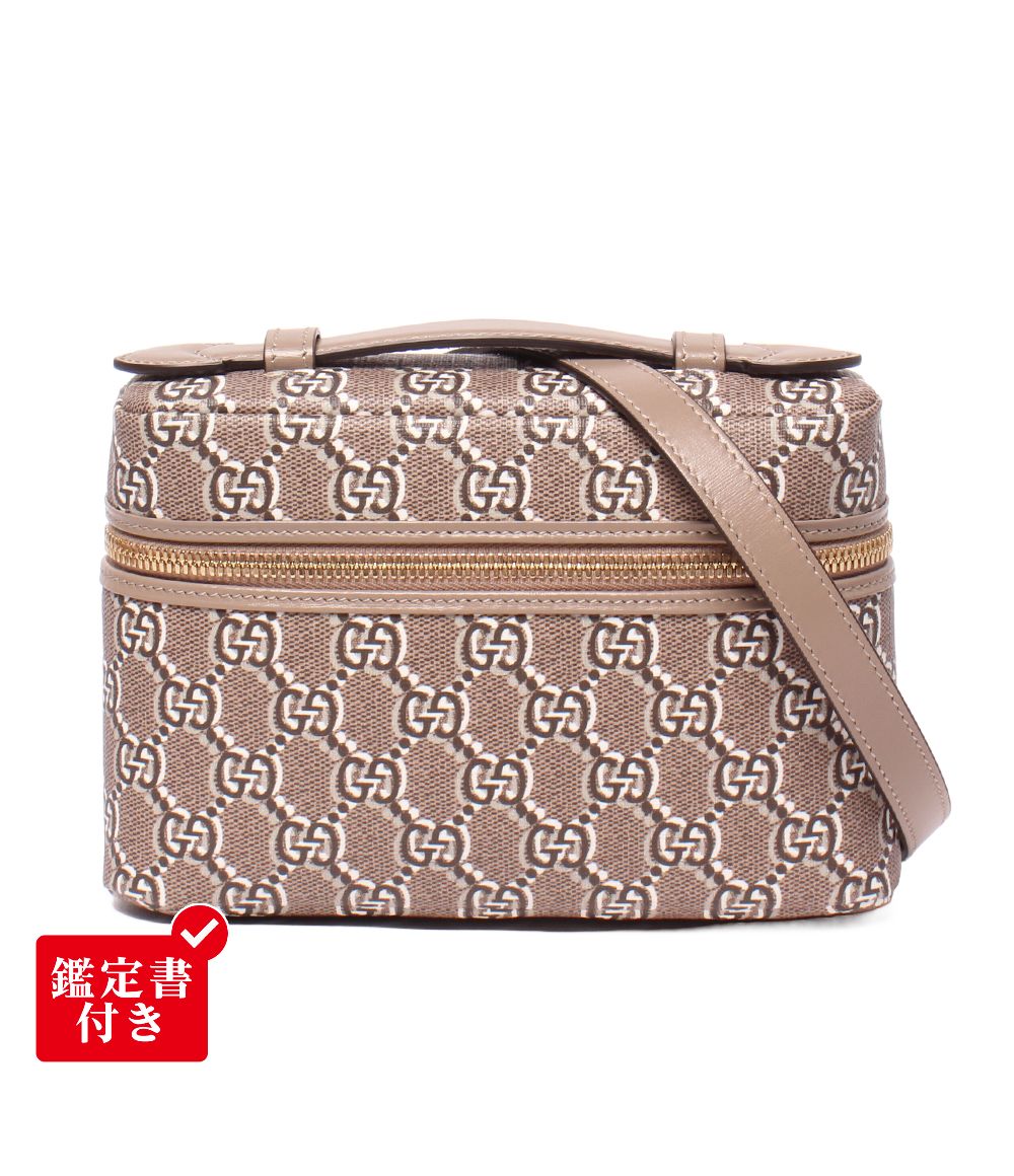 美品 グッチ 2WAY ハンドバッグ ショルダーバッグ 肩掛け 斜め掛け バニティバッグ GGシャドウ 795058 2149 レディース GUCCI
