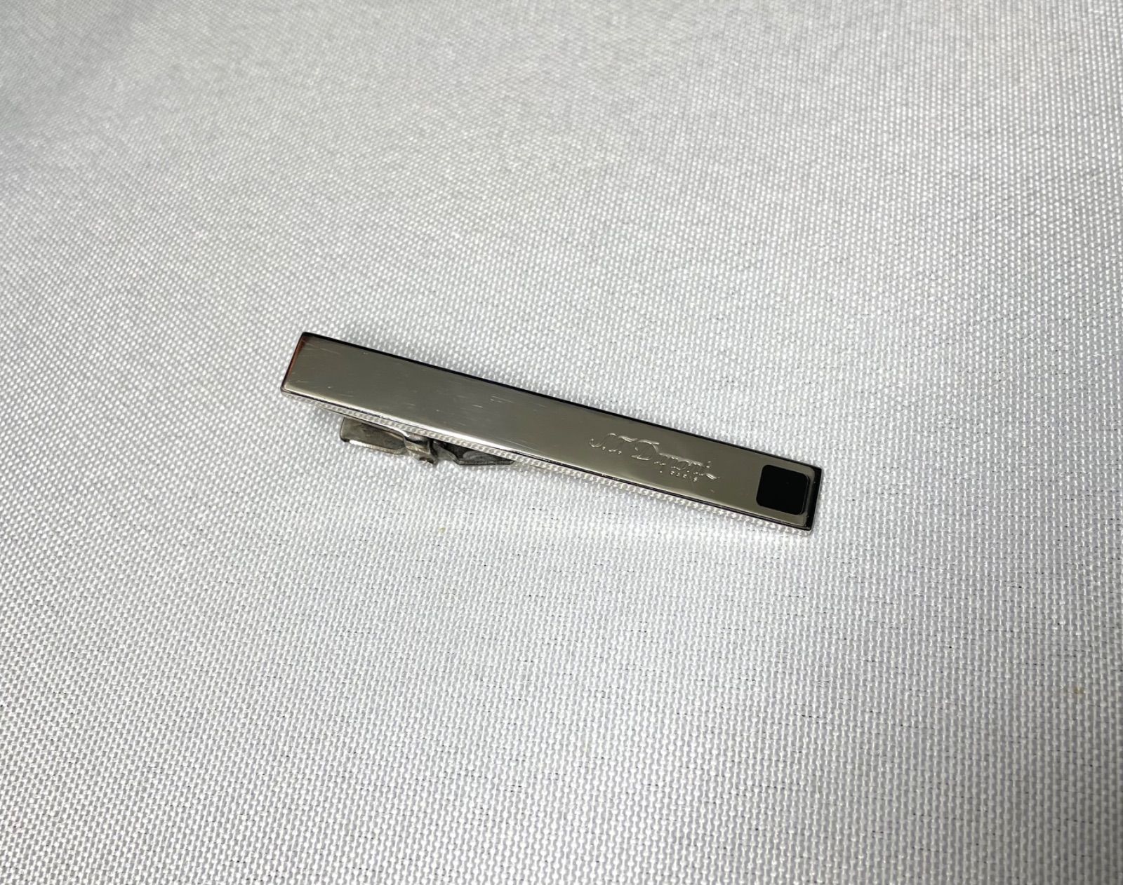 希少 S.T.Dupont デュポン ブランドロゴ クロームメタリックシルバー