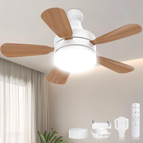 SUKITEN シーリングファンライト 6~8畳 正逆回転 小型 28W 3,000lm DCモーター 扇風機 【2026年最新進化・壁スイッチメモリー機能】 E26口金 引掛けシーリング対応 調光調色 タイマー/メモリー機能 リモコン付き 8f4e68d0