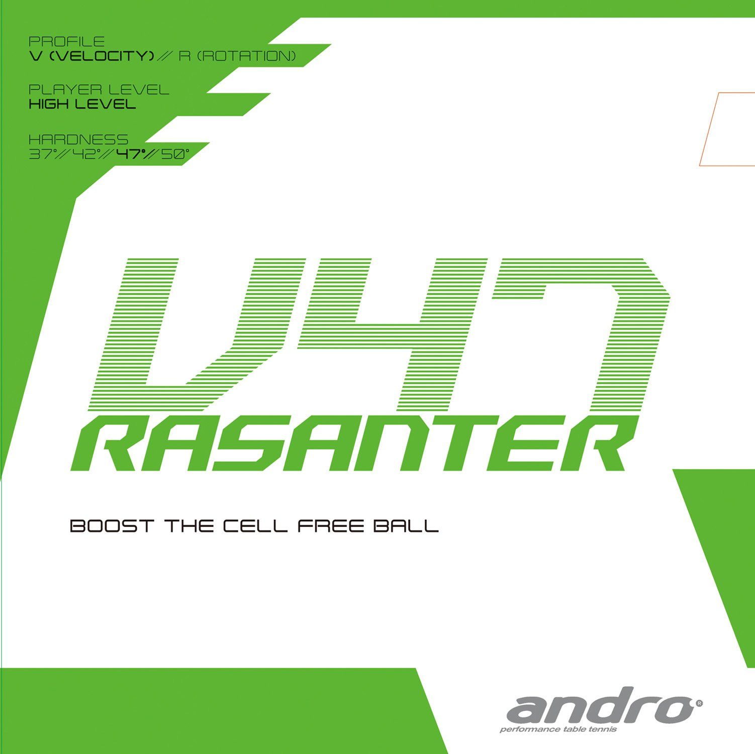 新品 andro(アンドロ) 卓球 ラバー ラザンターV47 シリーズ最速 112291 クロ(BK) 1.7
