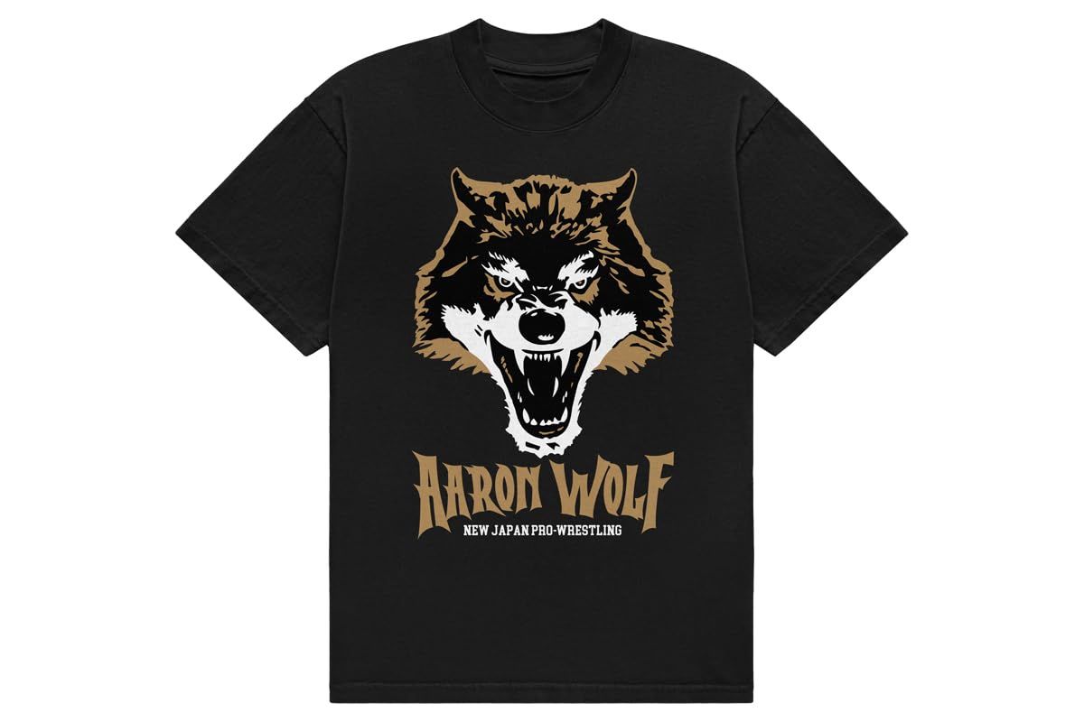新品 新日本プロレス ウルフアロン Tシャツ L 7014104604