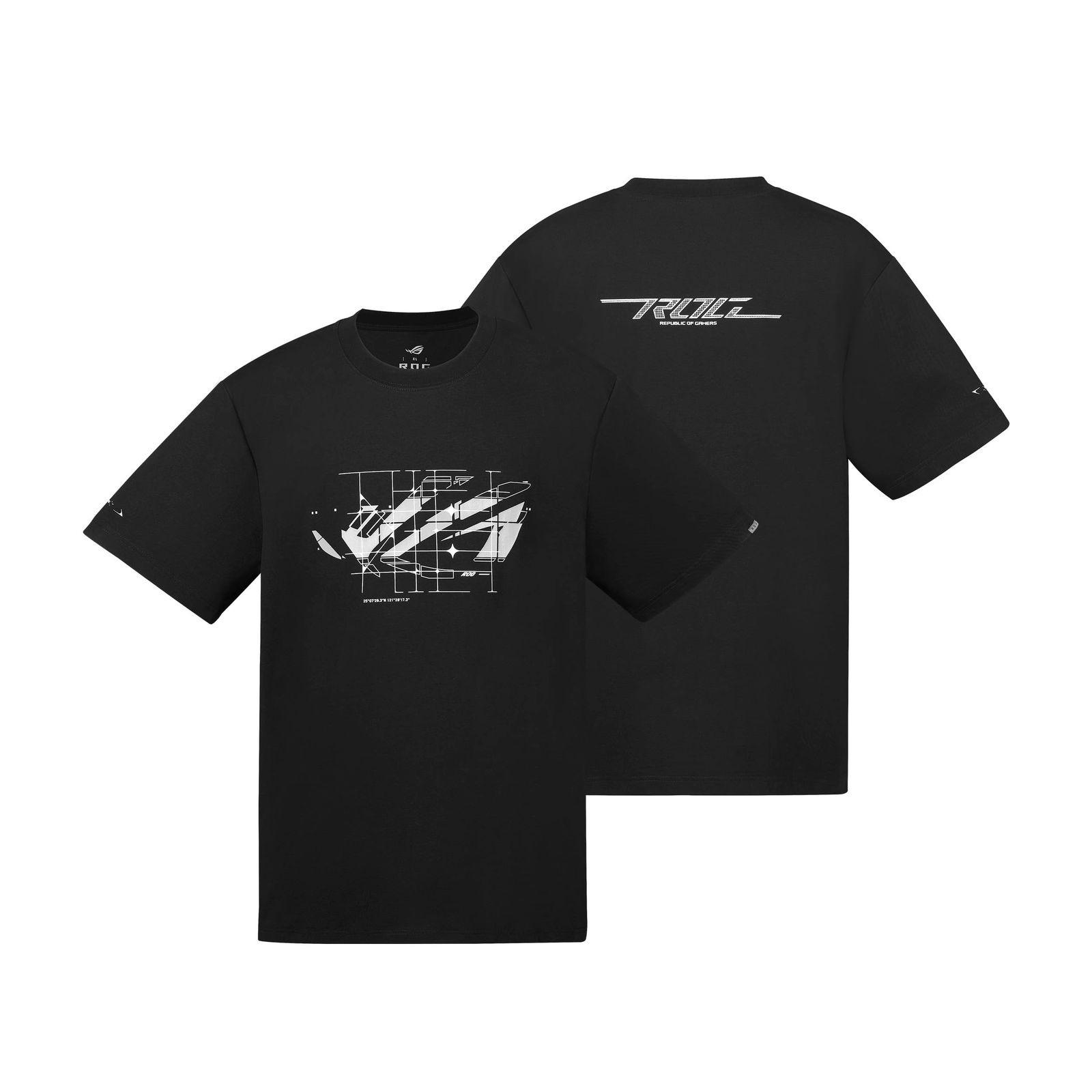 新品 [ASUS] ROG parse t-shirt 反射素材のROGロゴを配 エッジの効いたルックス Ｔシャツ 黒 XLサイズ CT1020 ROG T SHIRT/BK/XL