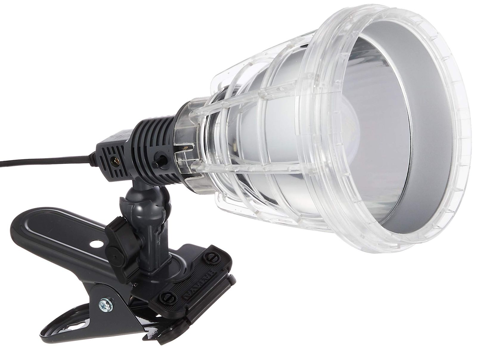 新品 ハタヤ (HATAYA) 照明 LED 屋内用 電球色 7.3W 全光束810Lm コード5m 太さ0.75? 角度調節可能 作業灯 ワークライト クリップライト 軽量 コンパクト 持ち運び 家庭用 軽作業 軽便ランプ LK-10L TD型100W耐振電