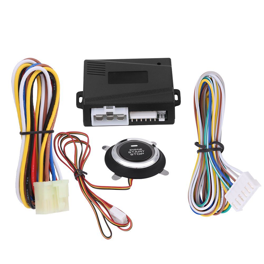 新品 12V 車エンジンプッシュスタートストップボタン イグニッションリモートスターター ユニバーサル ワンクリック起動 装着簡単 使用便利
