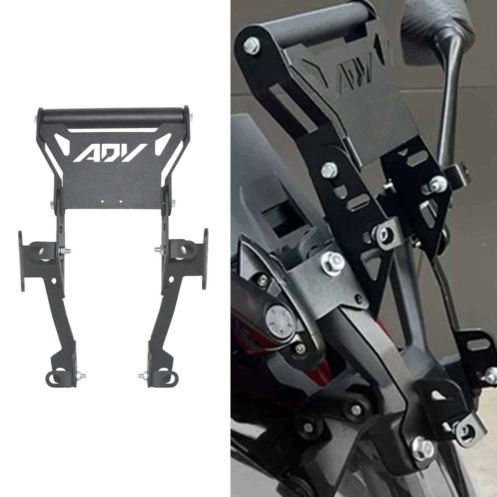 新品 QWNFGHG For ADV160 ADV 160 ADV-160 adv160 adv 160 adv-160 2023-2025 オートバイフロントウィンドシールド GPSナビゲーションスマートフォンアダプター一体型ホルダー