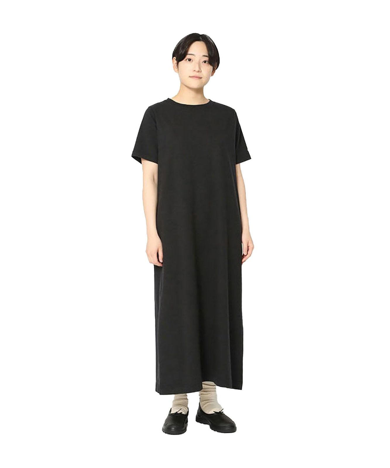 新品 [スノーピーク] Recycled Cotton Dress size 2 BLACK SW-25SW401フェス キャンプ アウトドア