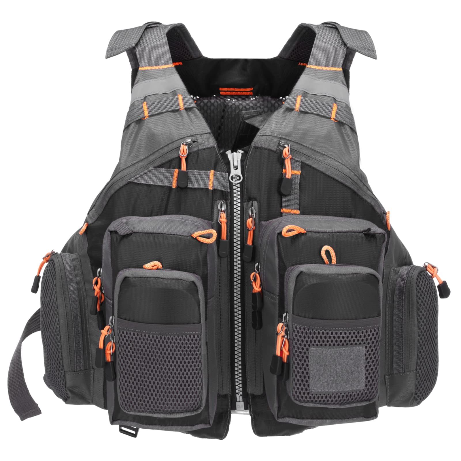新品 Lixada フィッシングベスト フローティングベスト ライフジャケット 通気性よく 多機能 95kgまでの負荷力