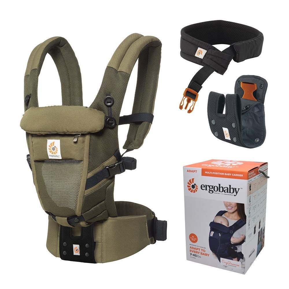 新品 エルゴベビー(Ergobaby) 抱っこひも おんぶ可 日本正規品付 3Dエアーメッシュ (洗濯機で洗える) 軽量 ベビーキャリア アダプト/ローデン クールエア ADAPT CREGBCPEAPLODEN 1個 (x 1)