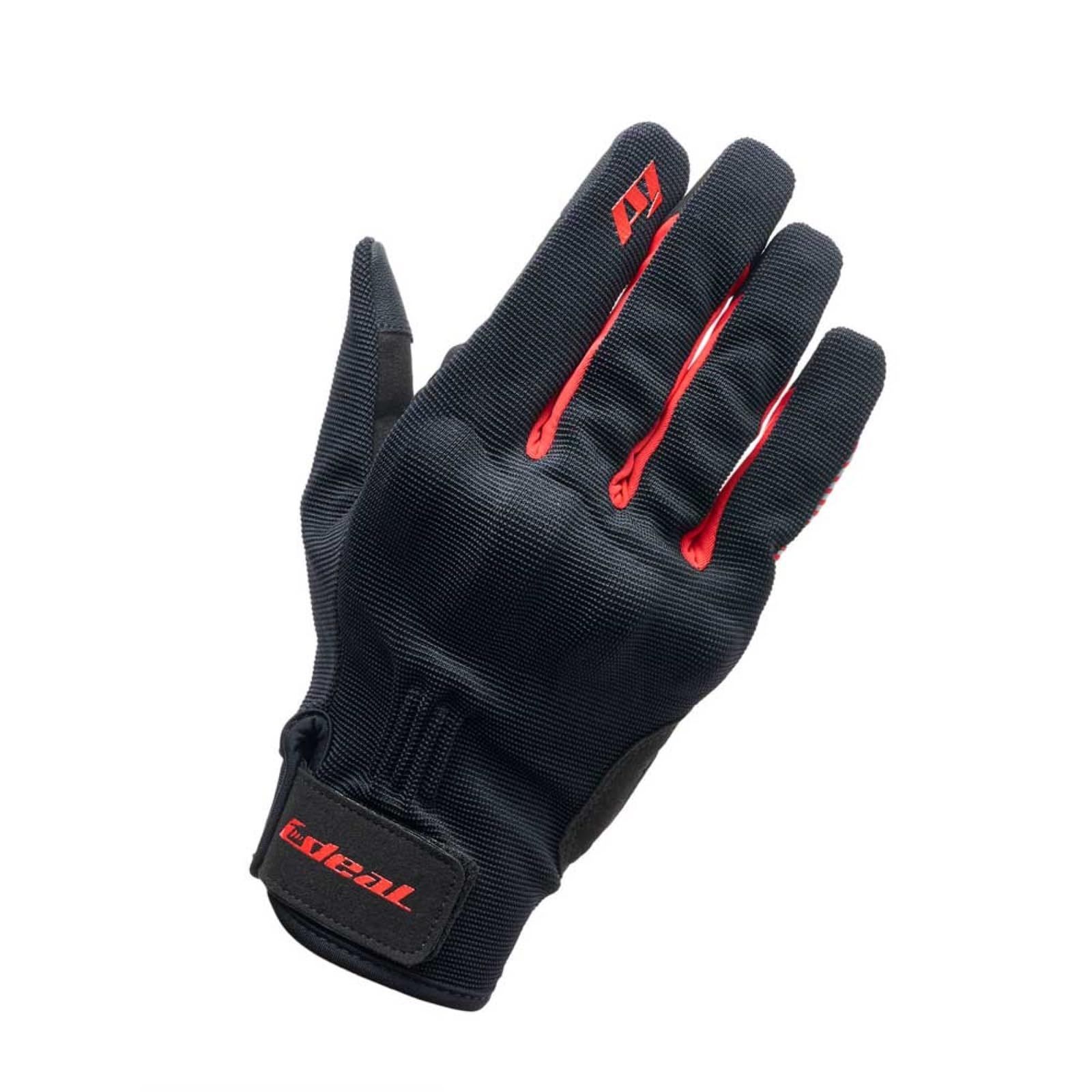 新品 山城(yamashiro) IDEAL アイディール バイク用 メッシュ グローブ 通気性 春 夏 プロテクター スマホ対応 タッチパネル対応 ID-021 EASY イージー レッド XLサイズ ID021RD/XL