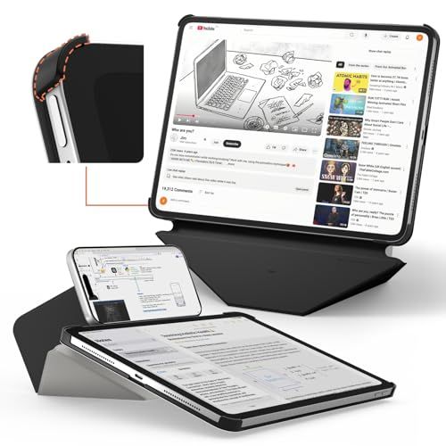 MOFT【公式直営店】ダイナミックフォリオケース iPad Air 11インチ ケース(M4/M3/M2/第5/4世代、2020-2026)対応 タブレットケース 四角保護 多角度調整 横置＆縦置 タブレットスタンド iPadスタンド 超軽量 aa461555